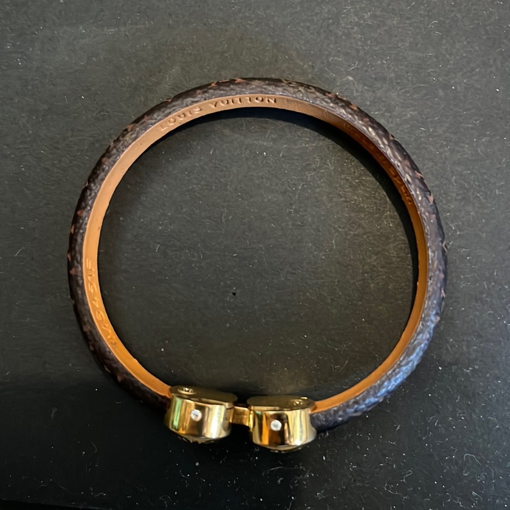Louis Vuitton leather bracelet